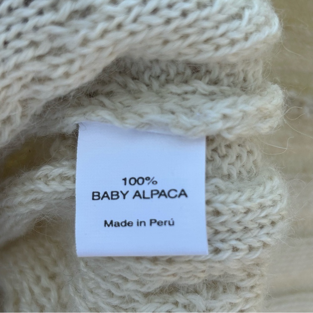 True Measure by J.L. Powell 100% Alpaca Fisherman Knit Pullover Sweater Size XXL - Picture 12 of 12
